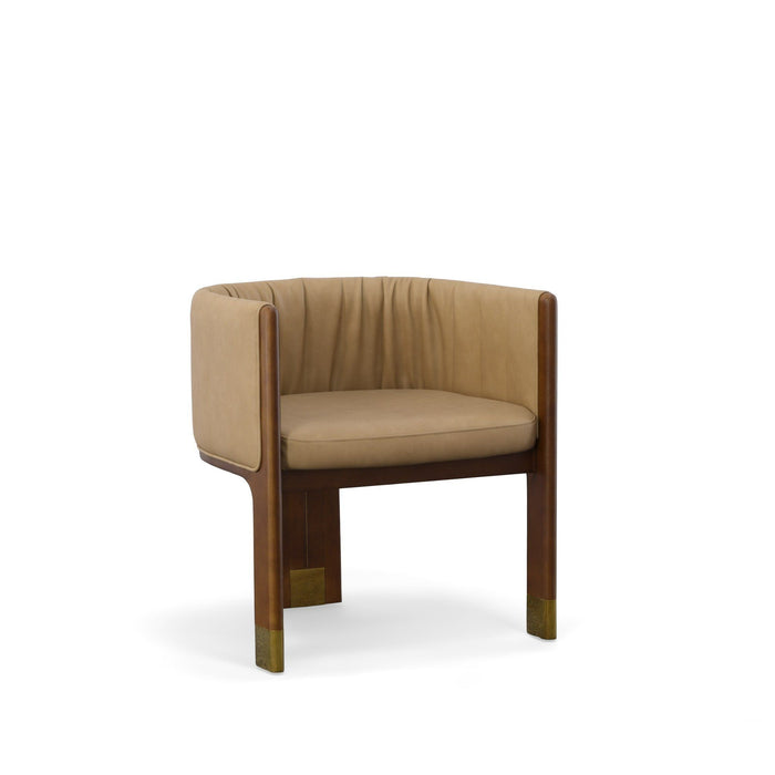 VIG Furniture - Modrest Elati Tan Vegan Leather Dining Chair - VGEUMC-9710CH-A-W-GRY-DC
