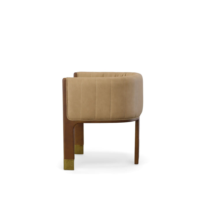 VIG Furniture - Modrest Elati Tan Vegan Leather Dining Chair - VGEUMC-9710CH-A-W-GRY-DC - GreatFurnitureDeal