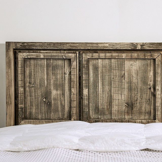 Furniture of America - Oakridge California King Bed in Ash Brown - EM7074BR