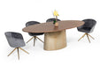 VIG Furniture - Modrest Yara Modern Grey Velvet & Bronze Dining Chair (Set of 2) - VGHR3397-GRY - GreatFurnitureDeal