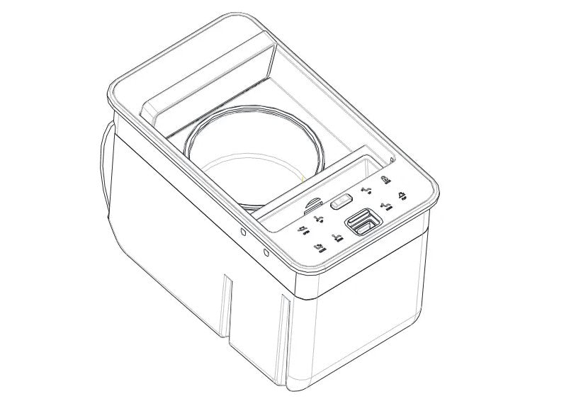 eMoMo Replacement ICP Multifunction Cuphlolder with USB Port - ICPTRW(S) - GreatFurnitureDeal