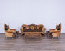 European Furniture - Emperador Luxury Chair in Antique Brown - Antique Silver Blended with Light Gold - 42035-C - GreatFurnitureDeal