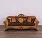 European Furniture - Emperador Luxury Sofa in Antique Brown - Antique Silver Blended with Light Gold - 42035-S - GreatFurnitureDeal