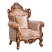 European Furniture - Emperador II Luxury Chair in Antique Brown - Blended Silver and Gold - 42038-C - GreatFurnitureDeal