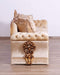 European Furniture - Emperador II Luxury Sofa in Antique Brown - Blended Silver and Gold- 42038-S - GreatFurnitureDeal