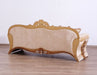 European Furniture - Emperador II Luxury Sofa in Antique Brown - Blended Silver and Gold- 42038-S - GreatFurnitureDeal