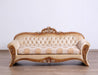 European Furniture - Emperador II Luxury Sofa in Antique Brown - Blended Silver and Gold- 42038-S - GreatFurnitureDeal