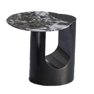 American Eagle Furniture - ET-J3131 Faux Marble & Metal End Table - ET-J3131 - GreatFurnitureDeal
