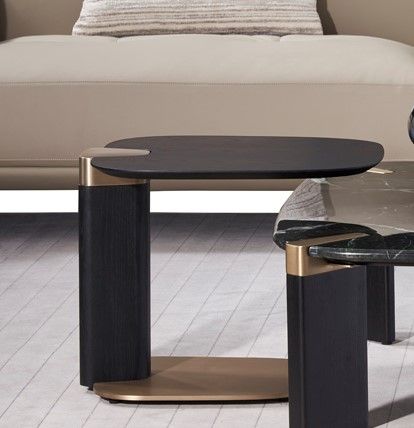 American Eagle Furniture - ET-J3133 Glass & Metal End Table - ET-J3133