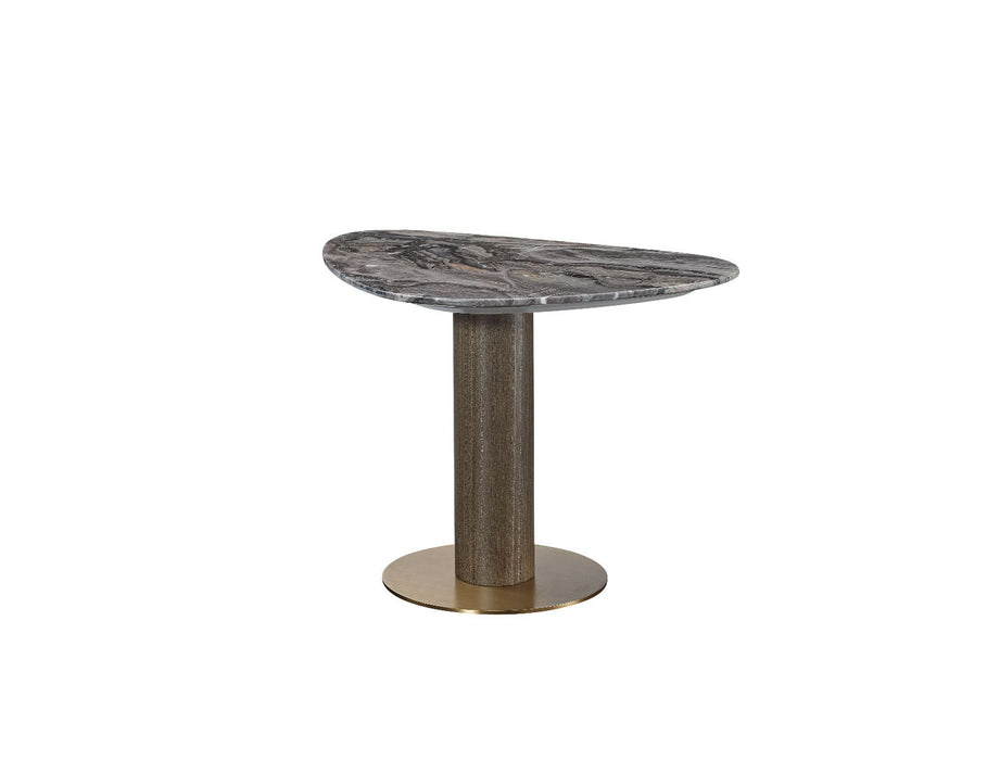 American Eagle Furniture - ET-Y300 Faux Marble & Metal End Table - ET-Y300