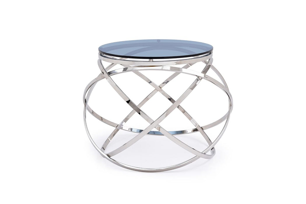 VIG Furniture - Modrest Tulare Contemporary Smoked Glass End Table - VGVCET829 - GreatFurnitureDeal