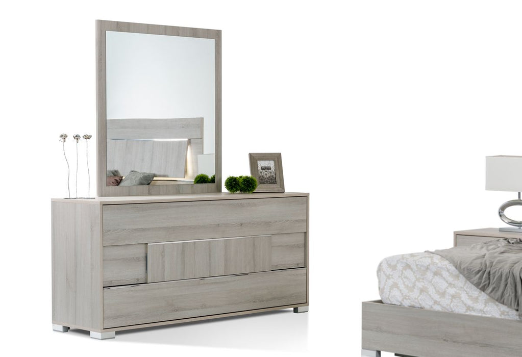 VIG Furniture - Modrest Ethan Italian Modern Grey Mirror - VGACETHAN-MIR - GreatFurnitureDeal