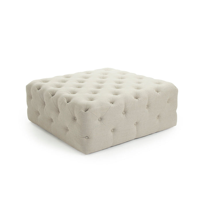 Zentique - Calvin Tufted Ottoman - F204 Squ A003 - GreatFurnitureDeal