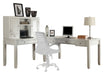 Parker House - Boca 4 Piece L Shape Desk with Hutch in Cottage White - BOC-4PC-LDESK-HUTCH - GreatFurnitureDeal