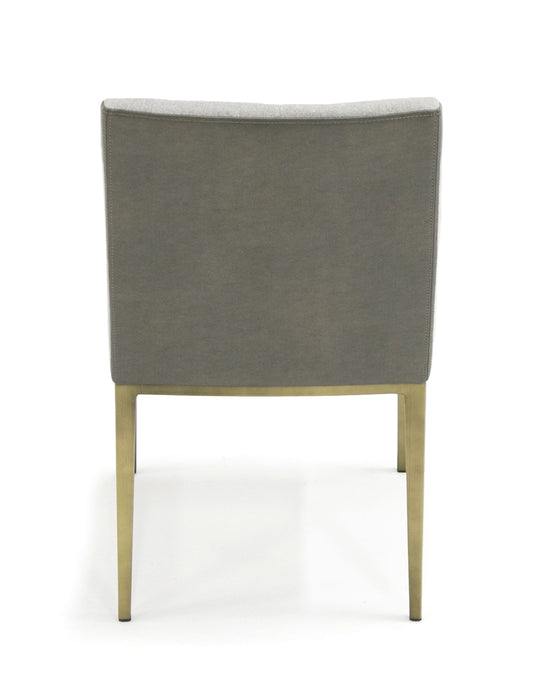 VIG Furniture - Modrest Fairview Modern Grey & Brass Dining Chair - VGGA-6947CH-GRY-B-DC - GreatFurnitureDeal