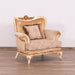 European Furniture - Fantasia Luxury Chair in Antique Beige with Dark Gold Leaf - 40017-C - GreatFurnitureDeal