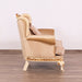 European Furniture - Fantasia Luxury Chair in Antique Beige with Dark Gold Leaf - 40017-C - GreatFurnitureDeal