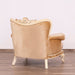 European Furniture - Fantasia Luxury Chair in Antique Beige with Dark Gold Leaf - 40017-C - GreatFurnitureDeal