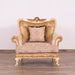 European Furniture - Fantasia Luxury Chair in Antique Beige with Dark Gold Leaf - 40017-C - GreatFurnitureDeal