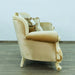 European Furniture - Fantasia Loveseat in Antique Beige- Dark Gold - 40015-L - GreatFurnitureDeal