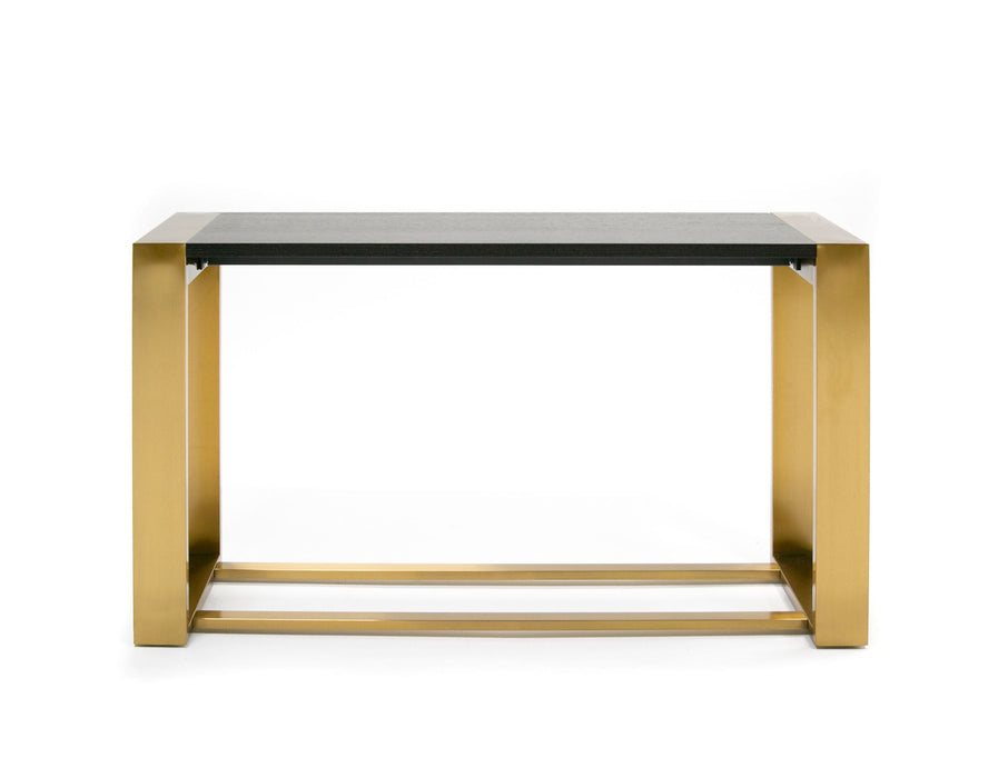 VIG Furniture - Modrest Fauna Modern Wenge and Brass Console Table - VGBB-BN-2X-WB-BRN-CT - GreatFurnitureDeal