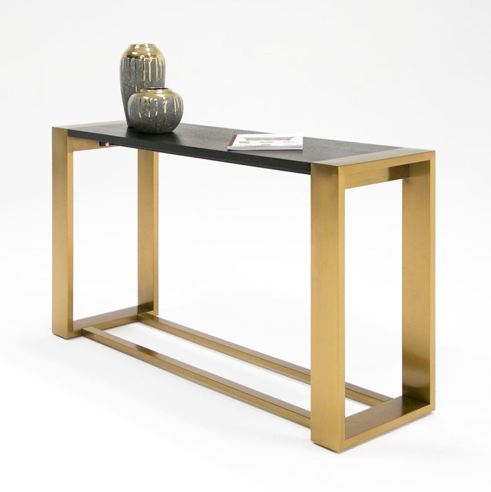 VIG Furniture - Modrest Fauna Modern Wenge and Brass Console Table - VGBB-BN-2X-WB-BRN-CT