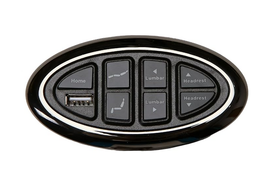 OKIN- Replacement Button W/ Headrest, Footrest, Lumbar & USB -JLDK.15.07.10 - GreatFurnitureDeal