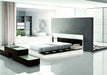 VIG Furniture - Impera Modern Black and White Lacquer Queen Walk-on Platform Bed - VGWCIMPERA-Q - GreatFurnitureDeal