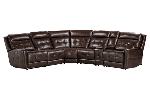 Parker Living - Acorn 6 Piece Zero Gravity Modular Power Reclining Sectional in Pewter - MCAN-PACKA(HZ)-ACO - GreatFurnitureDeal