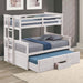 Furniture of America - University Twin/Full Bunk Bed in White - FM-BK458F-WH-BED - GreatFurnitureDeal