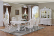 Furniture of America - Manzanita 5 Piece Dining Table Set in White - FM3261WH-T-TABLE-5SET - GreatFurnitureDeal