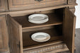 Furniture of America - Seven Hutch & Buffet in Weathered Oak - FM3418AK-HB-SET - GreatFurnitureDeal