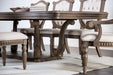 Furniture of America - Seven Dining Table in Weathered Oak - FM3418AK-T-TABLE - GreatFurnitureDeal