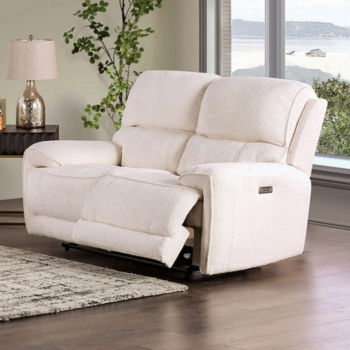 Furniture of America - Morcote 3 Piece Power Living Room Set in Beige - FM62001BG-SF-PM-3SET