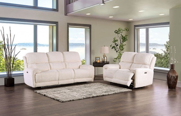 Furniture of America - Morcote 2 Piece Power Living Room Set in Beige - FM62001BG-SF-PM-2SET - GreatFurnitureDeal