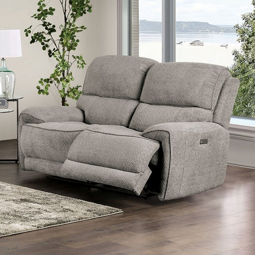 Furniture of America - Morcote 2 Piece Sofa Set in Light Gray - FM62001LG-SF-PM-2SET - GreatFurnitureDeal