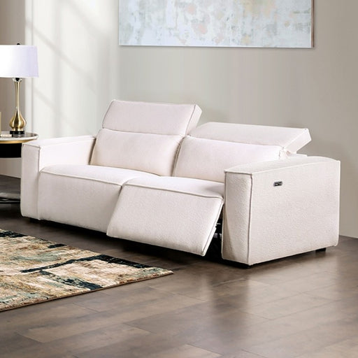 Furniture of America - Treharris 2 Piece Power Sofa Set in White - FM62002WH-SF-PM-2SET - GreatFurnitureDeal