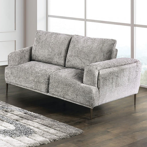 Furniture of America - Gladbach Loveseat in Gray - FM63007GY-LV - GreatFurnitureDeal
