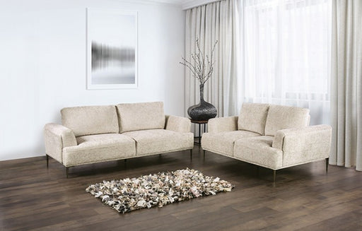 Furniture of America - Gladbach Loveseat in Light Brown - FM63007LB-LV - GreatFurnitureDeal