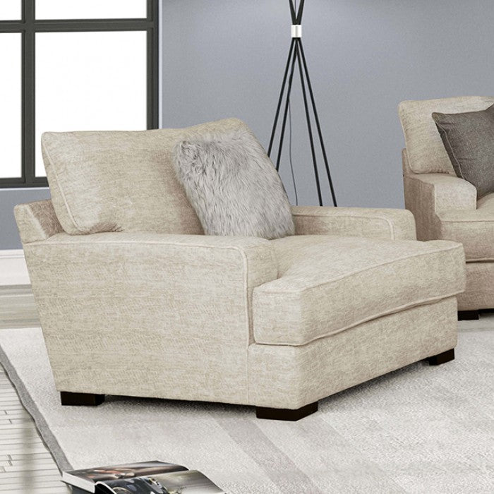 Furniture of America - Ardenfold 3 Piece Living Room Set in Beige - FM64201BG-SF-3SET - GreatFurnitureDeal