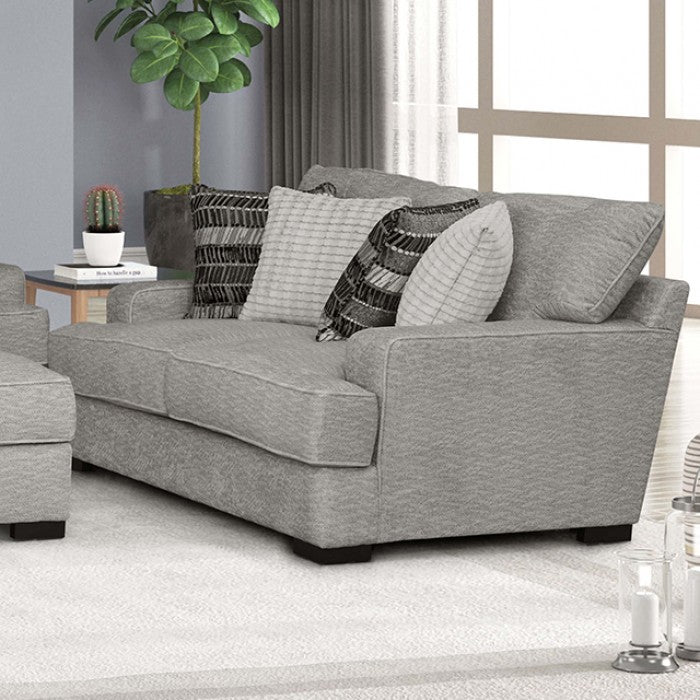 Furniture of America - Ardenfold 2 Piece Living Room Set in Gray - FM64201GY-SF-2SET