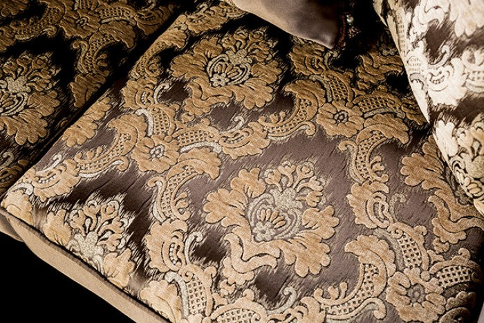 Furniture of America - Albacete Loveseat in Champagne/Purple - FM65006PR-LV - GreatFurnitureDeal