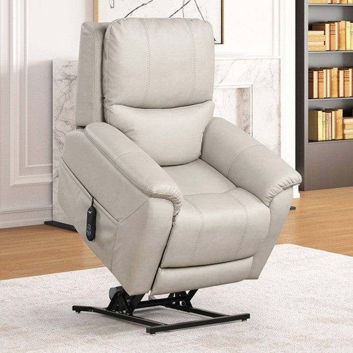 Furniture of America - Ethelreda Lift Chair in Light Gray - FM68002LG-LC - GreatFurnitureDeal