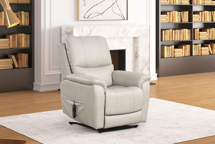Furniture of America - Ethelreda Lift Chair in Light Gray - FM68002LG-LC - GreatFurnitureDeal
