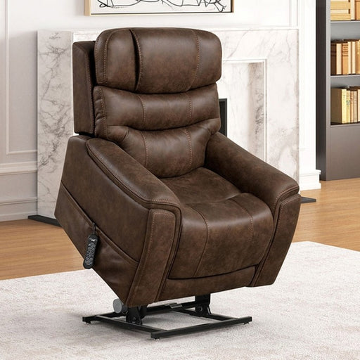 Furniture of America - Guinevra Lift Chair in Dark Cherry - FM68005WN-LC - GreatFurnitureDeal