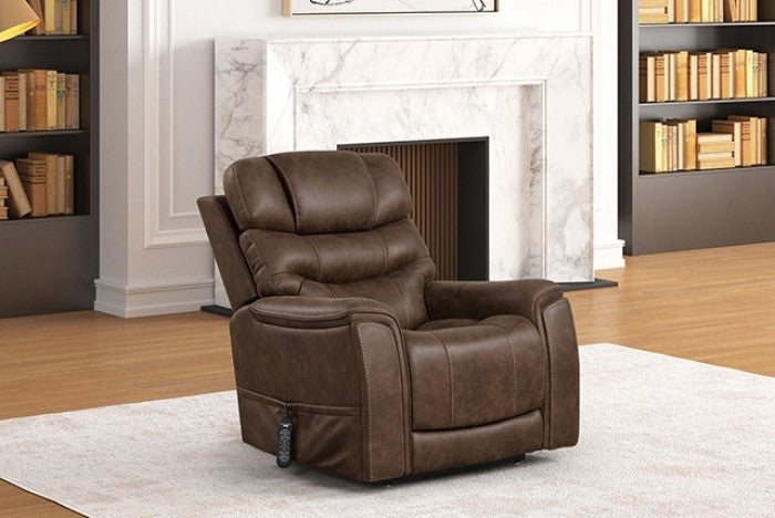 Furniture of America - Guinevra Lift Chair in Dark Cherry - FM68005WN-LC - GreatFurnitureDeal