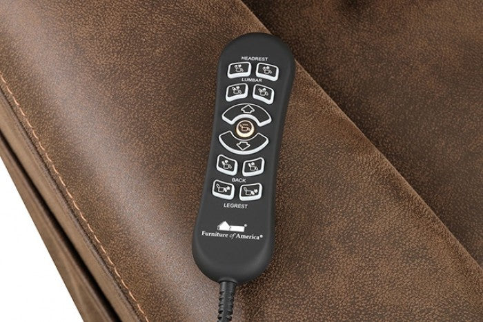 Furniture of America - Guinevra Lift Chair in Dark Cherry - FM68005WN-LC - GreatFurnitureDeal