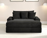 Furniture of America - Veyrier 2 Arm Chaise in Black - FM6901BK-CE - GreatFurnitureDeal