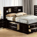 Furniture of America - Zosimo 6 Piece Queen Storage Bedroom Set in Black - FM7210BK-Q-6SET - GreatFurnitureDeal