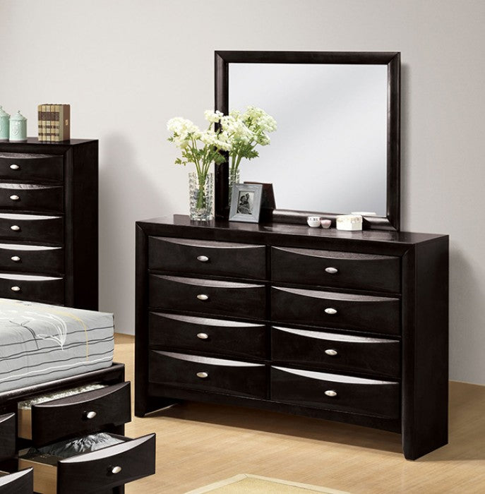 Furniture of America - Zosimo 6 Piece Queen Storage Bedroom Set in Black - FM7210BK-Q-6SET - GreatFurnitureDeal